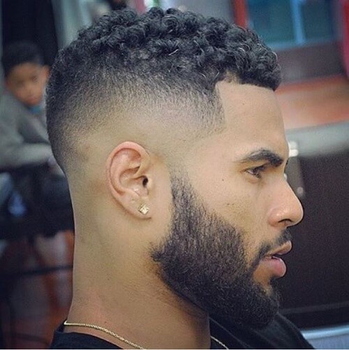 afro crew cut