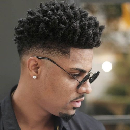 low fade afro